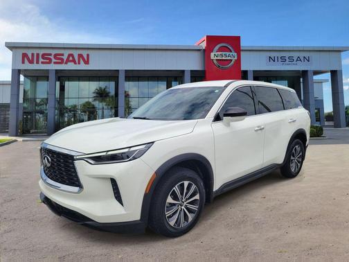 Glacier White 2023 INFINITI QX60 Pure