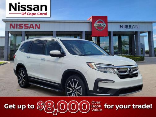 Platinum White 2021 Honda Pilot AWD Elite