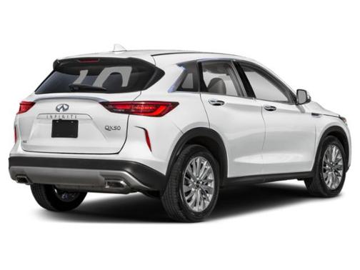 Lunar White 2025 INFINITI QX50 Pure AWD