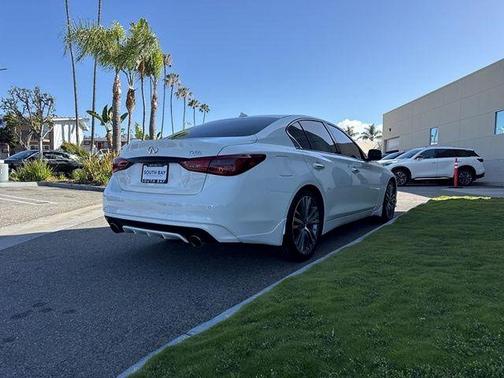 Pure White 2023 INFINITI Q50 3.0t SENSORY