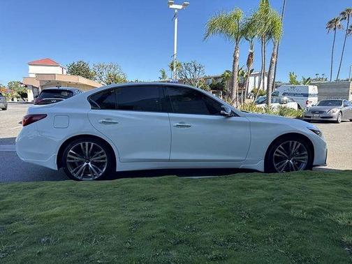 Pure White 2023 INFINITI Q50 3.0t SENSORY