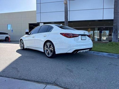 Pure White 2023 INFINITI Q50 3.0t SENSORY