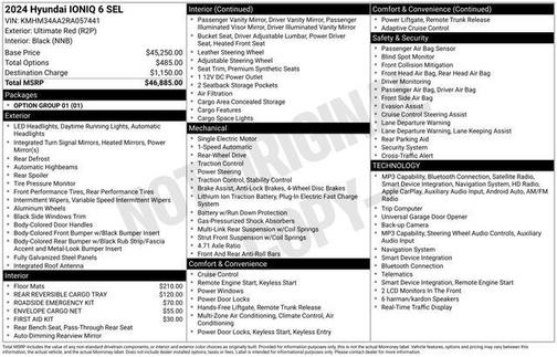 Serenity White 2024 Hyundai IONIQ 6 SEL