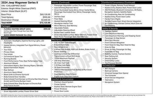 Bright White Clearcoat 2024 Jeep Wagoneer Series II 4x2