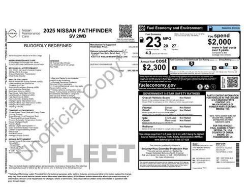 2025 Nissan Pathfinder SV FWD