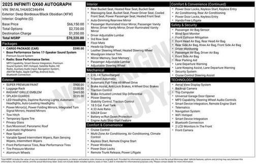 2025 INFINITI QX60 AUTOGRAPH