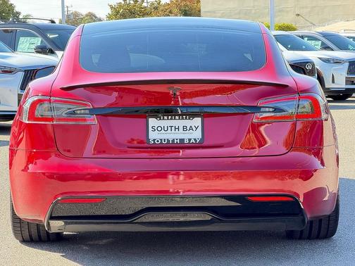 Red Multi-Coat 2021 Tesla Model S Plaid