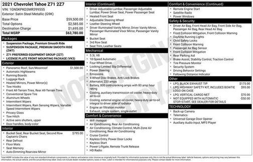 2021 Chevrolet Tahoe Z71