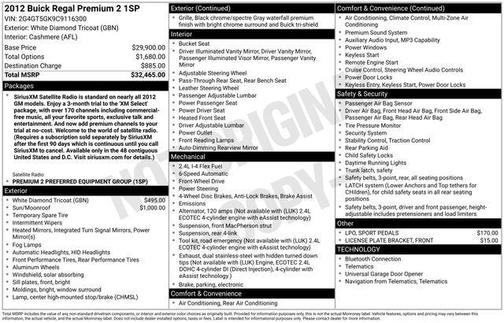 2012 Buick Regal Premium 2