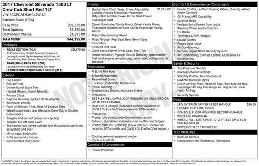 2017 Chevrolet Silverado 1500 1LT