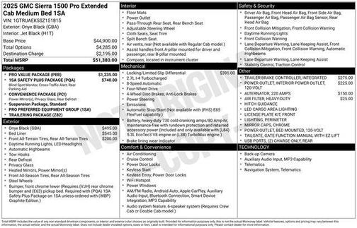 2025 GMC Sierra 1500 Pro
