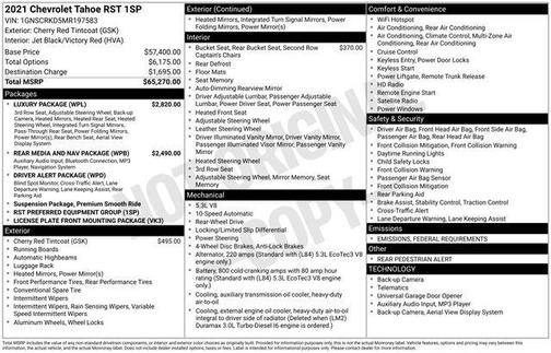 2021 Chevrolet Tahoe RST