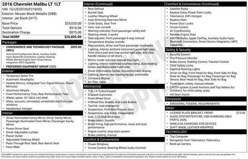 2016 Chevrolet Malibu 1LT