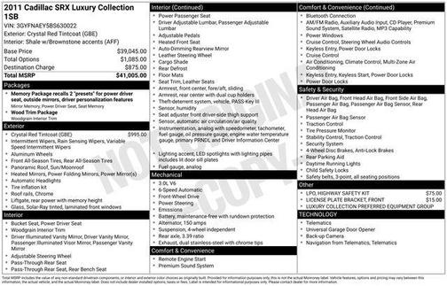 2011 Cadillac SRX Luxury Collection