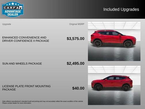 Red 2019 Chevrolet Blazer RS