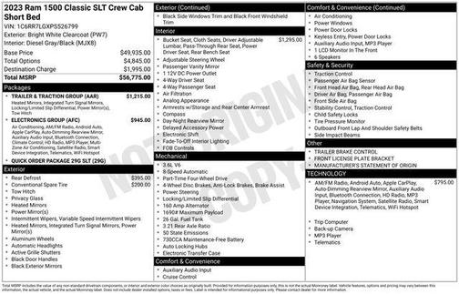 2023 RAM 1500 Classic SLT