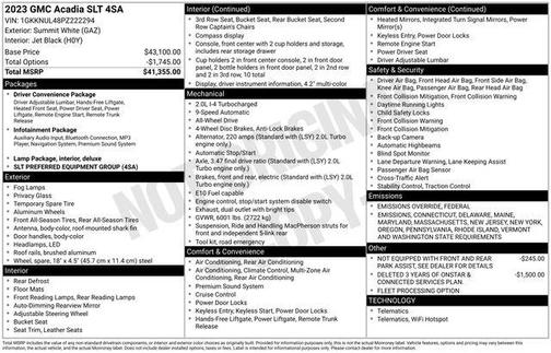 2023 GMC Acadia SLT