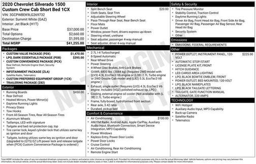 2020 Chevrolet Silverado 1500 Custom