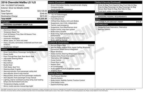 2016 Chevrolet Malibu LS