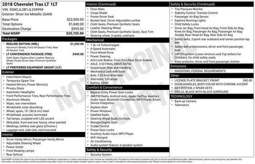 2018 Chevrolet Trax LT