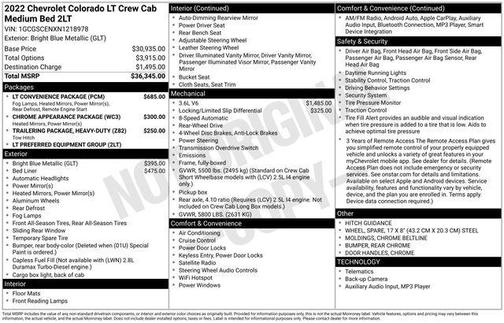 2022 Chevrolet Colorado LT
