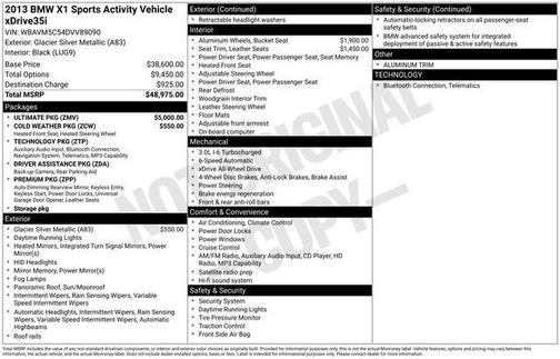 2013 BMW X1 xDrive 35i