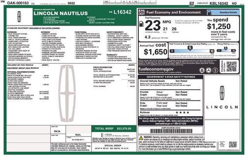 2019 Lincoln Nautilus Reserve