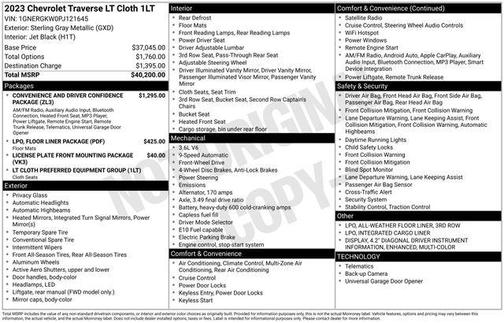 2023 Chevrolet Traverse LT Cloth