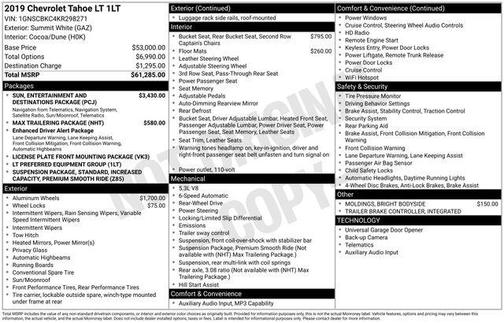 2019 Chevrolet Tahoe LT