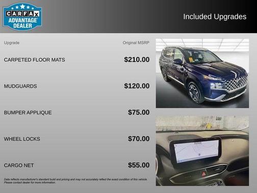 Stormy Blue 2022 Hyundai SANTA FE Limited