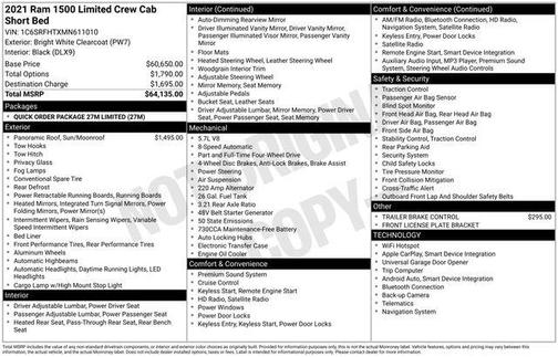 2021 RAM 1500 Limited