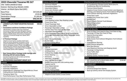 2023 Chevrolet Traverse RS