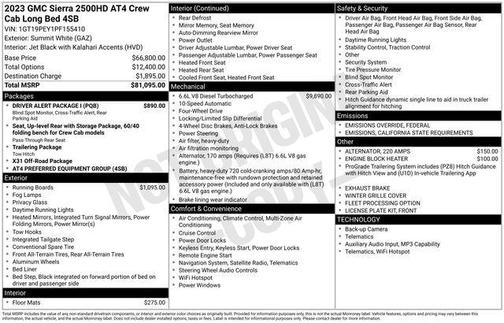 2023 GMC Sierra 2500 AT4