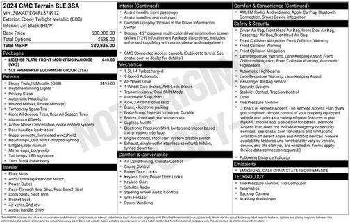 2024 GMC Terrain SLE