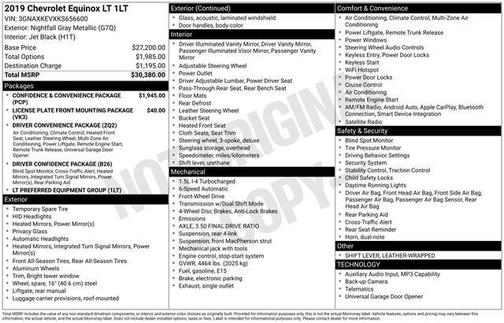 Nightfall Gray Metallic 2019 Chevrolet Equinox 1LT