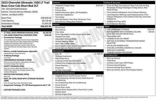 2023 Chevrolet Silverado 1500 LT Trail Boss