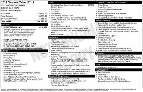 2023 Chevrolet Tahoe LT