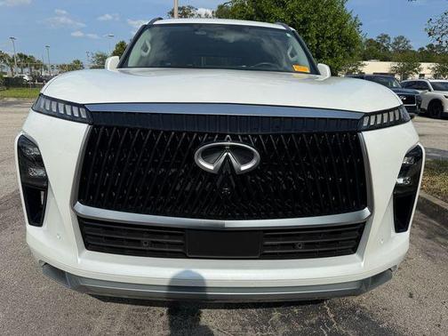 Radiant White 2025 INFINITI QX80 SENSORY AWD