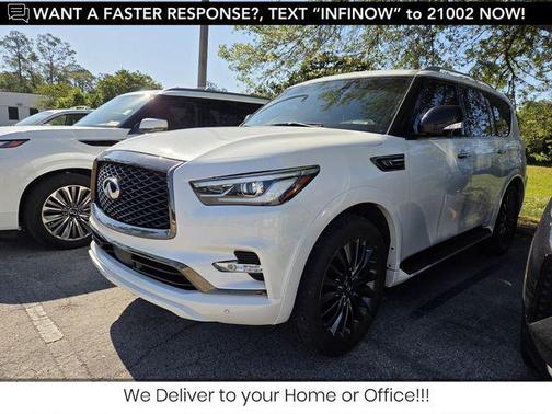 Moonstone White 2022 INFINITI QX80 PREMIUM SELECT