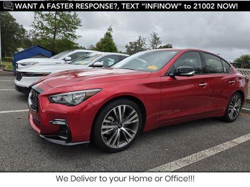 Dynamic Sunstone Red 2023 INFINITI Q50 3.0t SENSORY