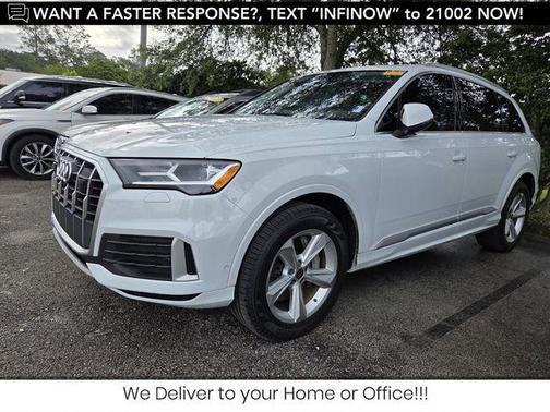 Glacier White Metallic 2023 Audi Q7 45 Premium Plus