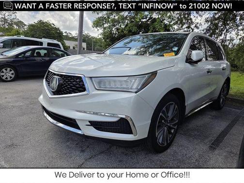White Diamond Pearl 2019 Acura MDX 3.5L w/Technology Package