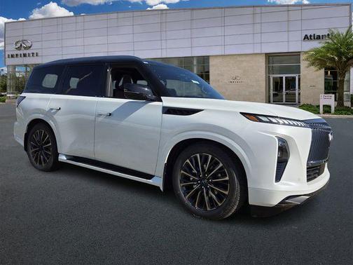 Radiant White/Black Obsidian 2026 INFINITI QX80 AUTOGRAPH AWD