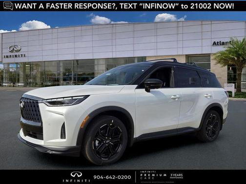 Radiant White/Black Obsidian 2027 INFINITI QX60 SPORT AWD