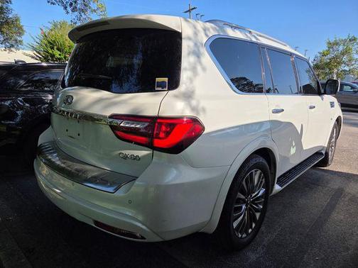 Moonstone White 2019 INFINITI QX80 Luxe