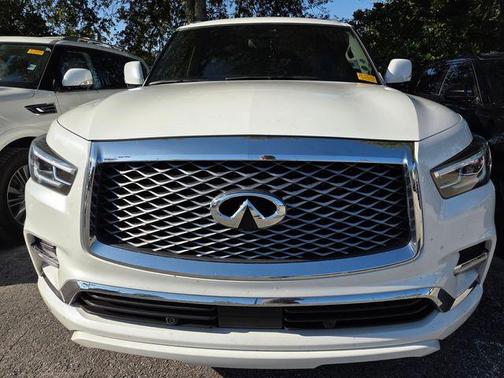 Moonstone White 2019 INFINITI QX80 Luxe