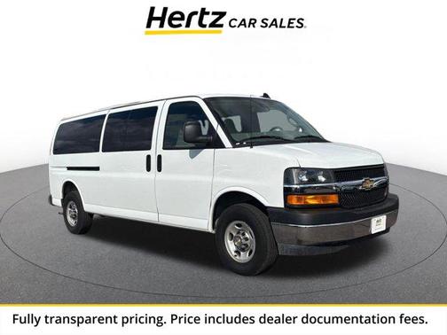 Summit White 2025 Chevrolet Express 3500 RWD 3500 Extended Wheelbase LT