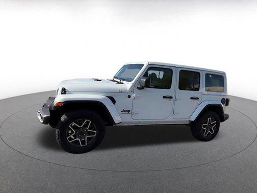 Bright White Clearcoat 2025 Jeep Wrangler 4-Door Sahara 4x4