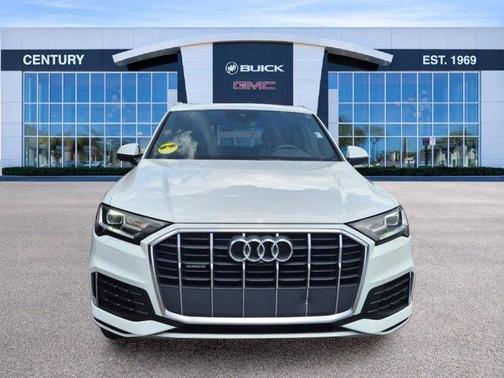 Carrara White 2021 Audi Q7 45 Premium Plus