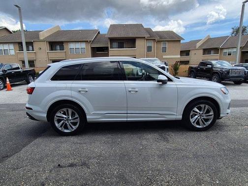 Carrara White 2021 Audi Q7 45 Premium Plus
